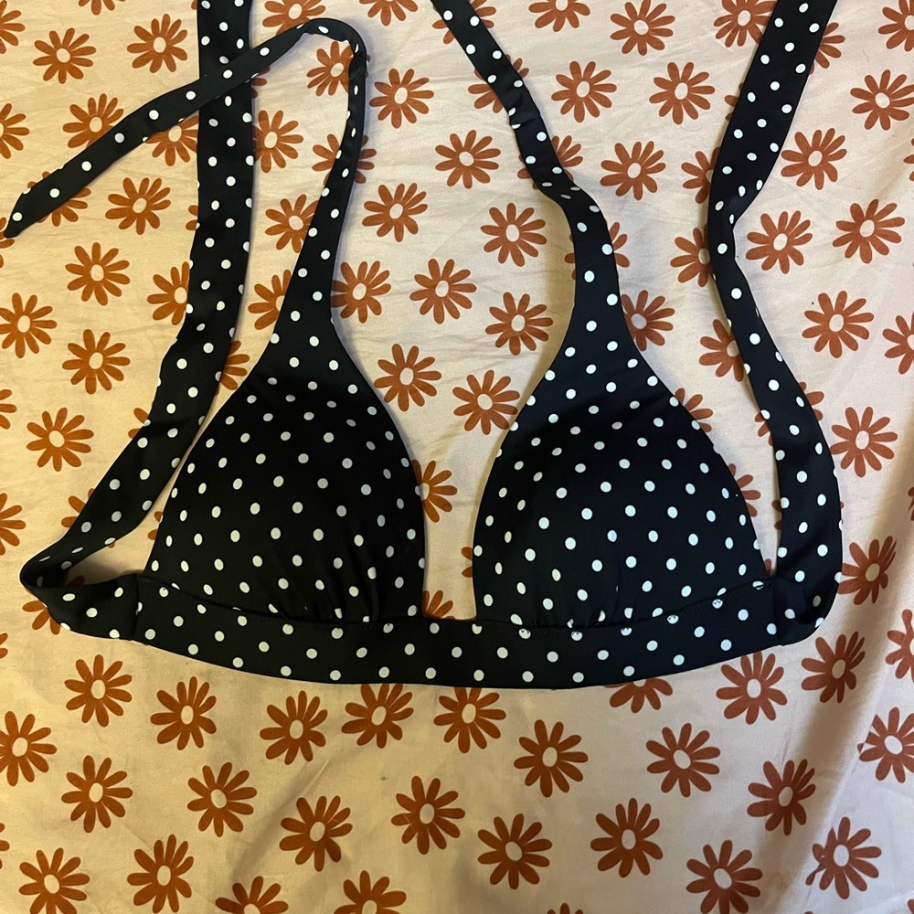 Victoria's Secret Black and White Polka Dot Swimwear
